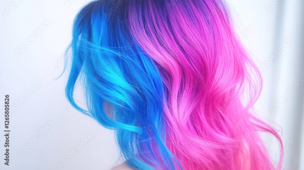 Vibrant Two-Toned Hair: A Colorful Expression of Style and Individuality Vibrant Two-Toned Hair: A Colorful Expression of Style and Individuality