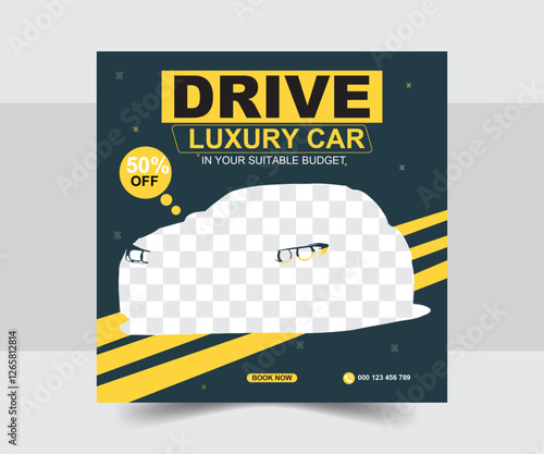 Rent luxury Car social media Design.