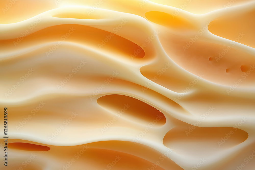 Obraz premium Beautiful abstract design with fluid shapes and warm colors in soft lighting