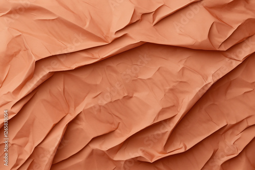 Wallpaper Mural Creased texture of orange paper revealing intricate patterns and depth in light Torontodigital.ca