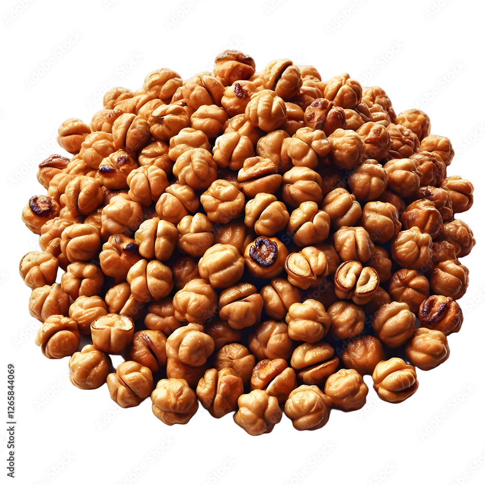 Fresh Chickpeas Circle Isolated on White - Dried chickpeas arranged in circular pattern showing natural texture. Professional legume photography. Fresh Chickpeas Circle Isolated on White - Dried chickpeas arranged in circular pattern showing natural texture. Professional legume photography.
