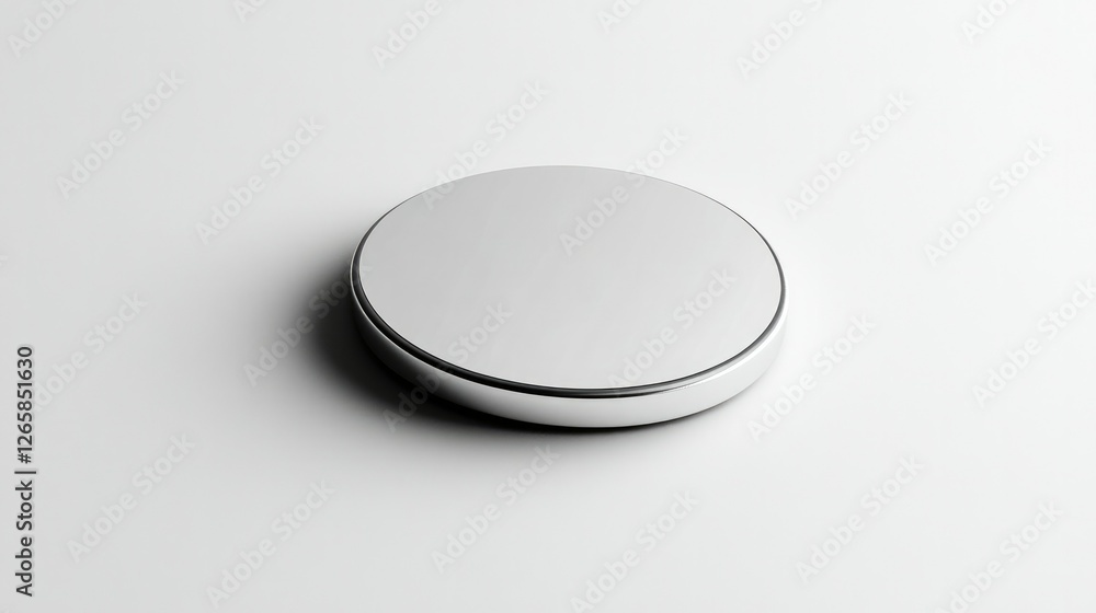 Clean mockup of a large pin badge, set against a white backdrop, emphasizing its dimensions and customizable surface. Clean mockup of a large pin badge, set against a white backdrop, emphasizing its dimensions and customizable surface.