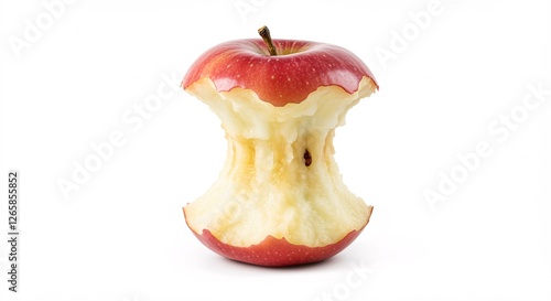 red apple on white background