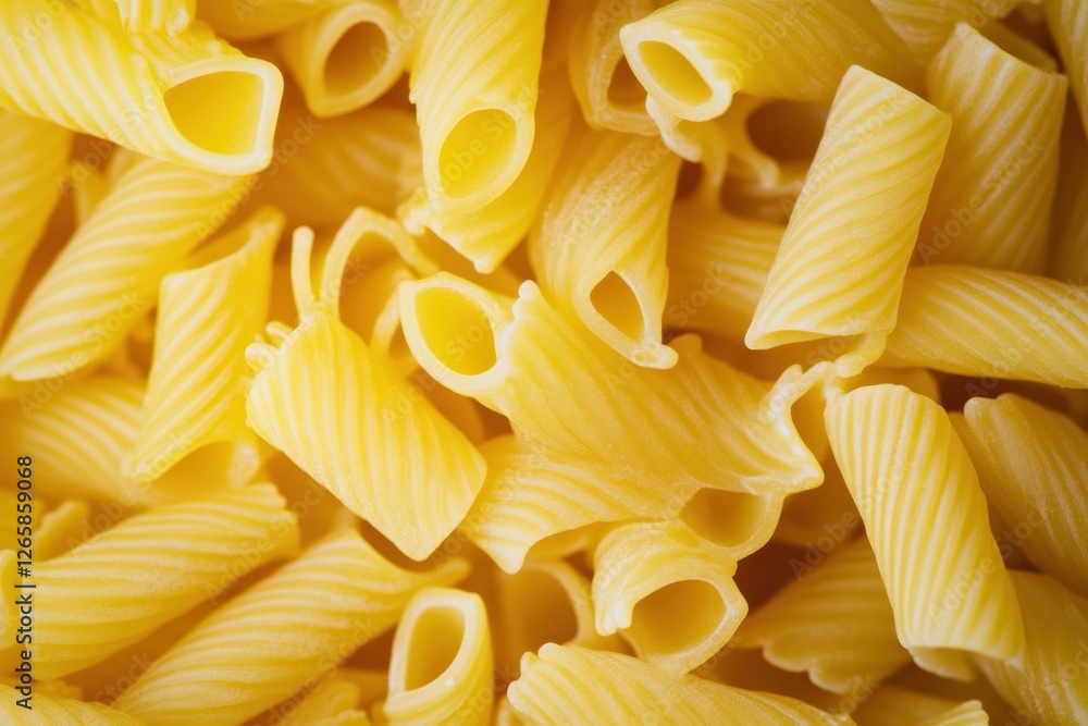 Close-up of uncooked pasta spirals. Close-up of uncooked pasta spirals.