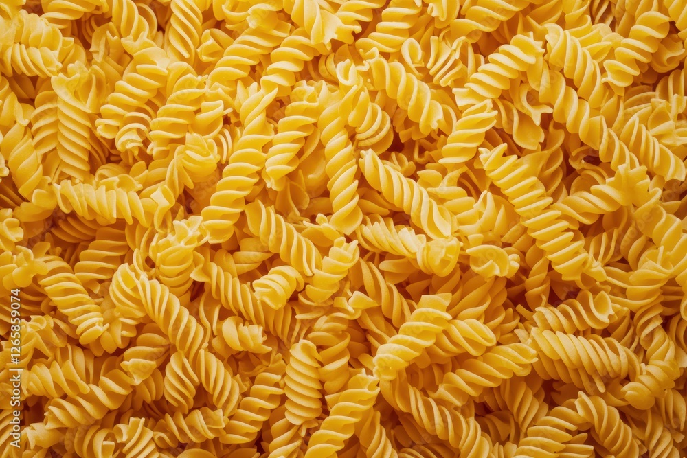 A close-up view of uncooked pasta. A close-up view of uncooked pasta.