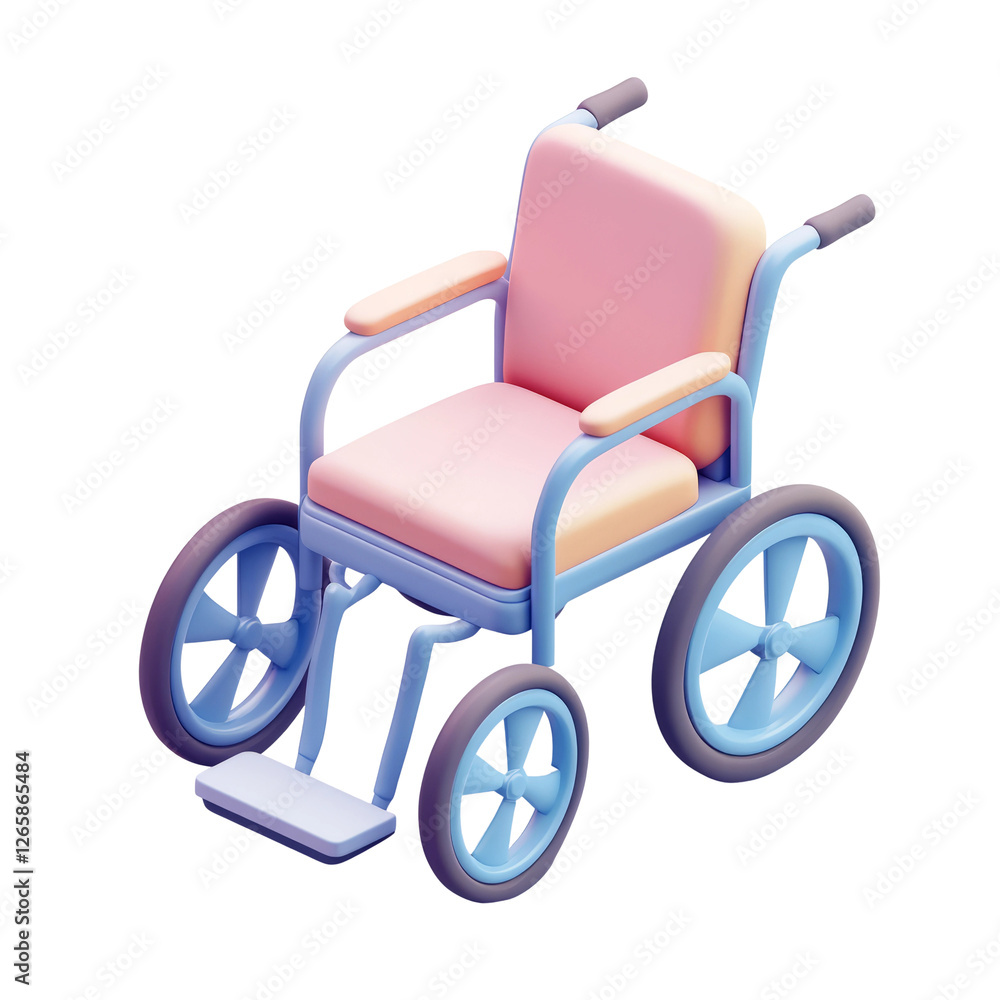 Fototapeta premium wheelchair 3d icon