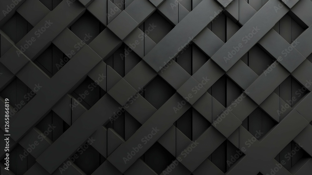 Dark Grey Geometric Wood Lattice Pattern Background Dark Grey Geometric Wood Lattice Pattern Background