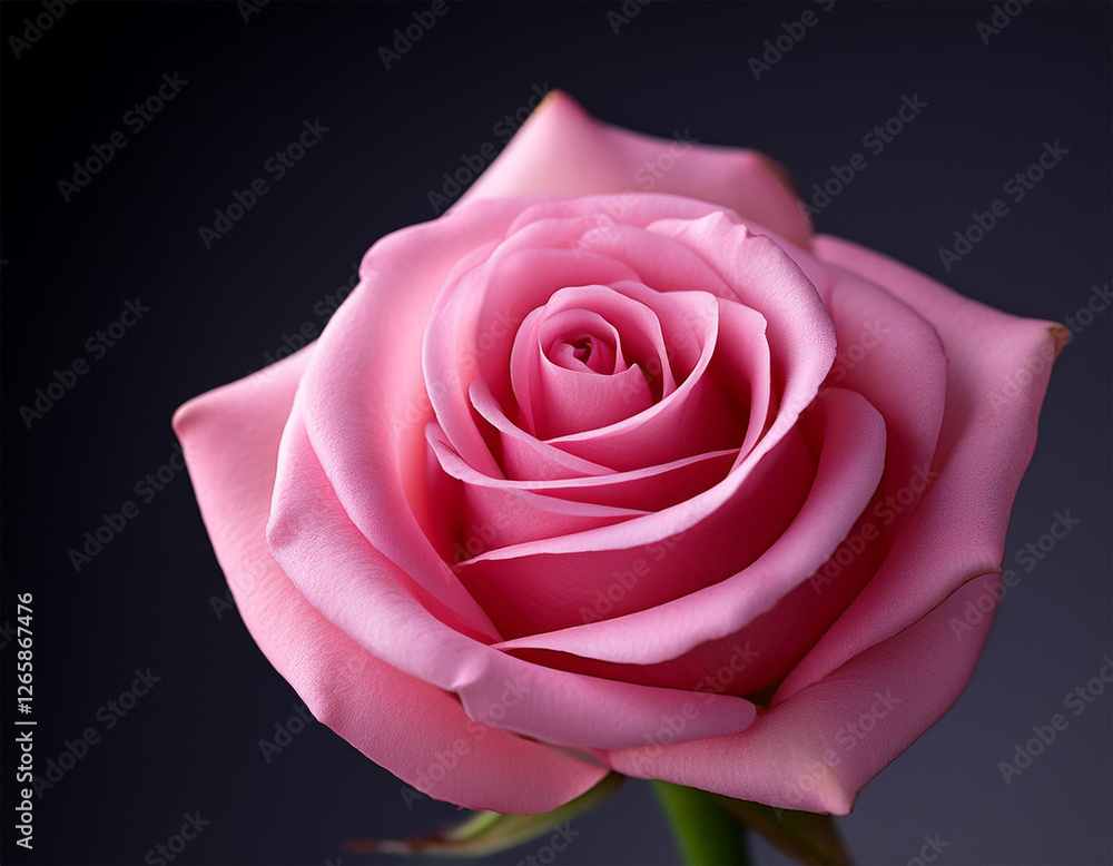 Fototapeta premium a fresh pink rose bud