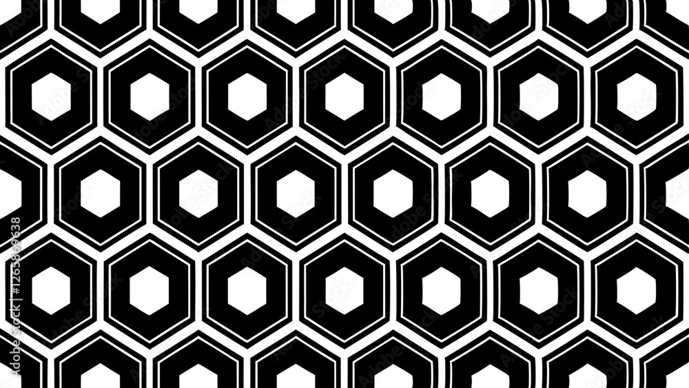 seamless hexagon pattern with bold contrasting color seamless hexagon pattern with bold contrasting color