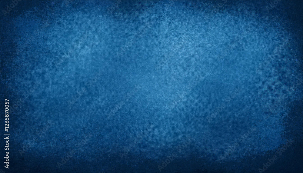 Obraz premium blue paper background old vintage texture grunge design elegant dark blue center and light blue faded border