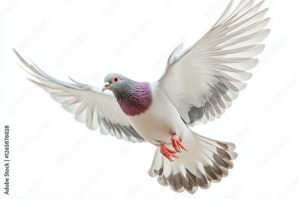 Pigeon in Flight with Spread Wings - Image of Bird in Motion for Nature, Wildlife, and Freedom Concepts Pigeon in Flight with Spread Wings - Image of Bird in Motion for Nature, Wildlife, and Freedom Concepts