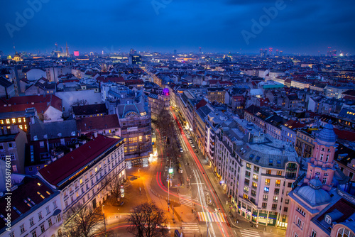 Vienna city at night