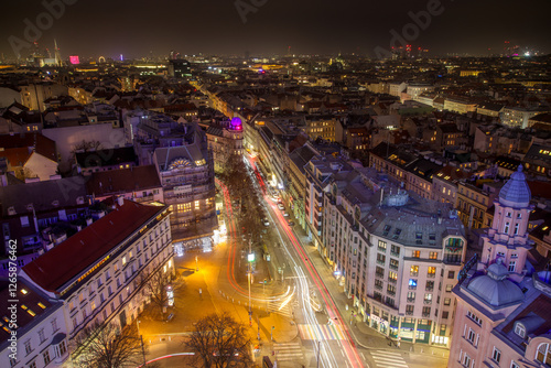 night view of the city