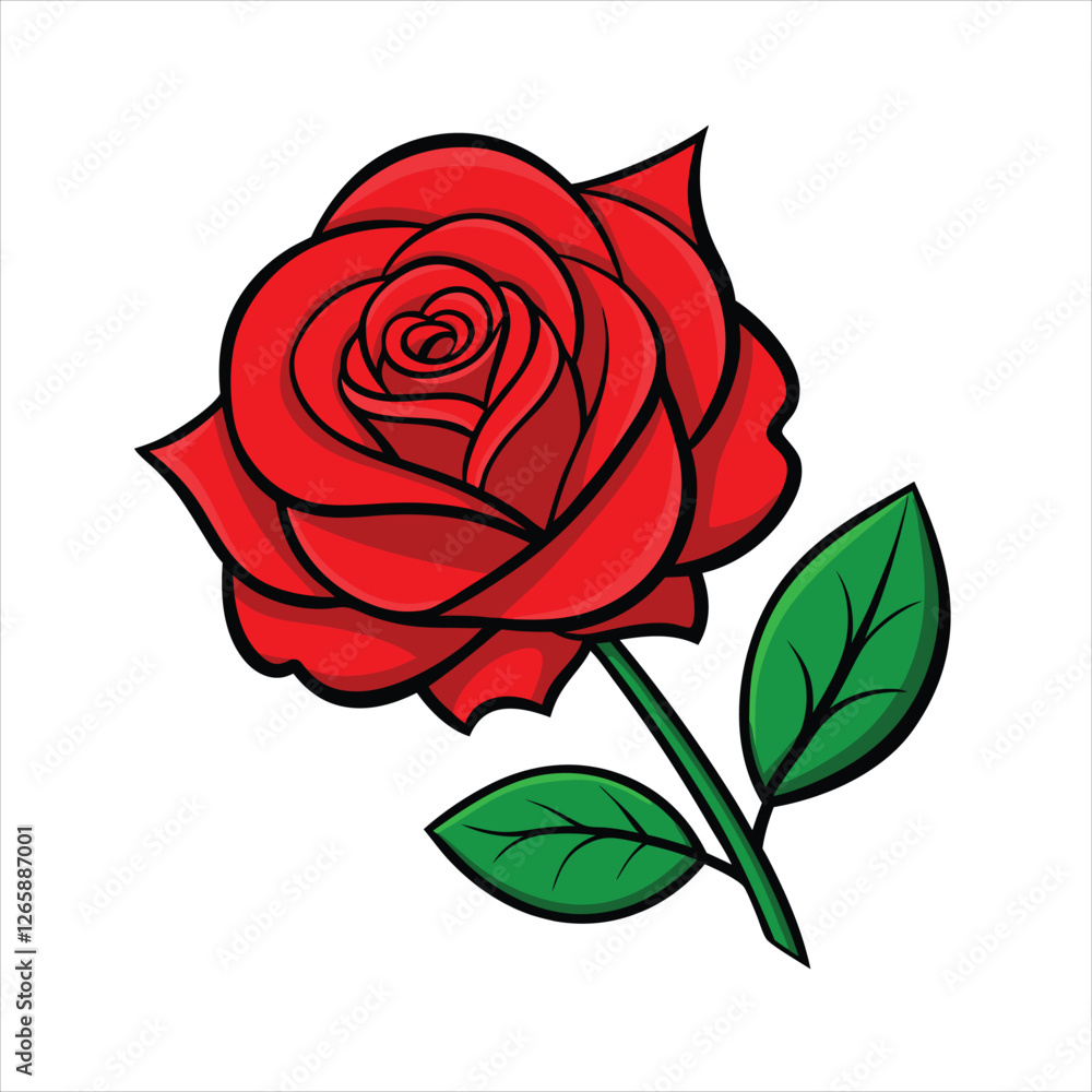 red rose vector illustration red rose vector illustration