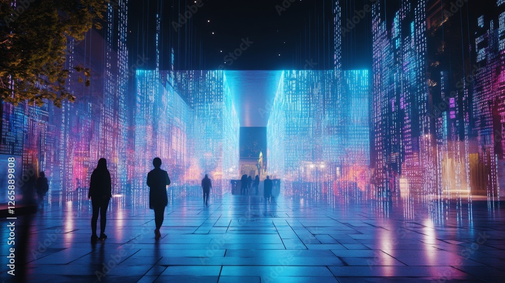 Exploring deep virtual cyberspace streaming binary network digital realm immersive environment user perspective high-tech experience Exploring deep virtual cyberspace streaming binary network digital realm immersive environment user perspective high-tech experience