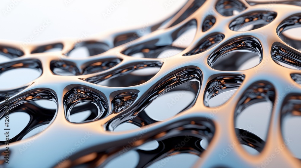 A close up of ferrofluid reacting to a magnetic field, forming intricate, spiky black patterns, metallic reflections shimmering under soft lighting A close up of ferrofluid reacting to a magnetic field, forming intricate, spiky black patterns, metallic reflections shimmering under soft lighting