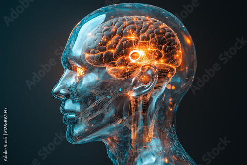 Cybernetic Human with Brain Chip