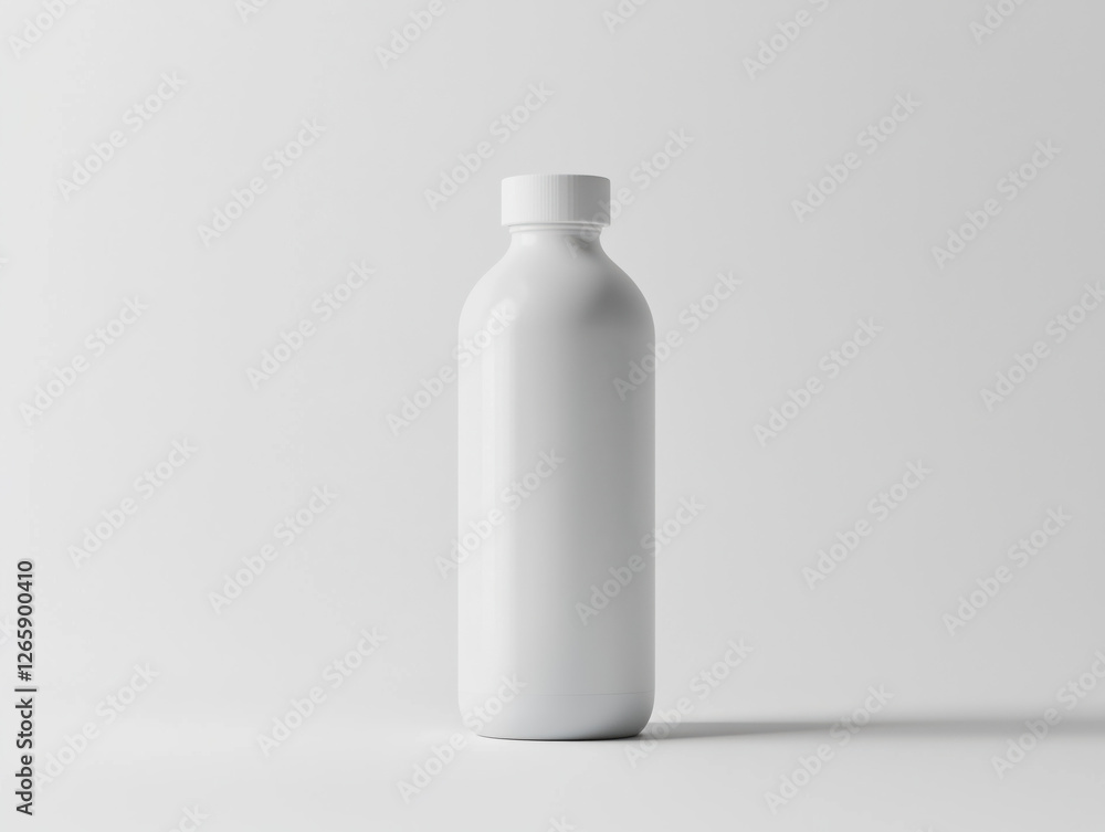 Sleek Mockup of a Plastic Water Bottle with White Cap: A Modern Design Perfect for Promoting On-the-Go Hydration and Capturing Attention for Your Brand. Sleek Mockup of a Plastic Water Bottle with White Cap: A Modern Design Perfect for Promoting On-the-Go Hydration and Capturing Attention for Your Brand.