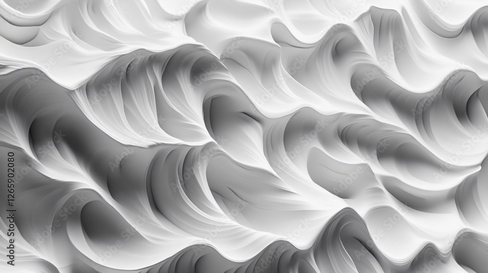 Obraz premium Vibrant Multilayered Wave Pattern with Hyper-Realistic Details