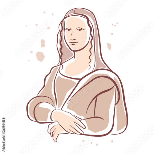 Creative reproduction of Mona Lisa