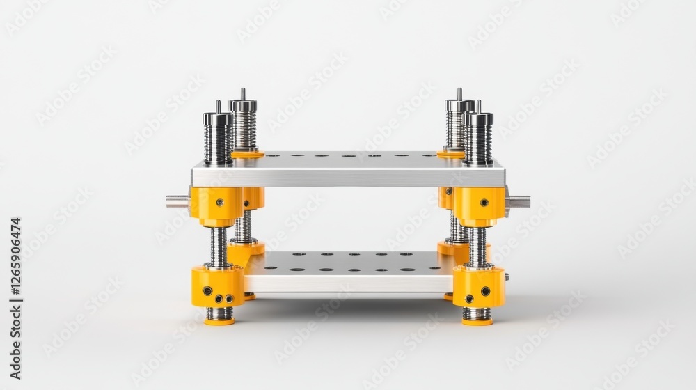 Industrial Equipment with Adjustable Pillars and Smooth Surface for Precision Engineering Applications Industrial Equipment with Adjustable Pillars and Smooth Surface for Precision Engineering Applications