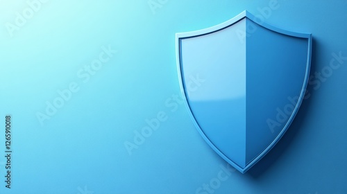 Blue Shield Icon On Blue Background, Concept For Safety And Protection. Symbol Of Security With Empty Space For Text. Free Download Blue Shield Icon On Blue Background, Concept For Safety And Protection. Symbol Of Security With Empty Space For Text. - GFXLoad
