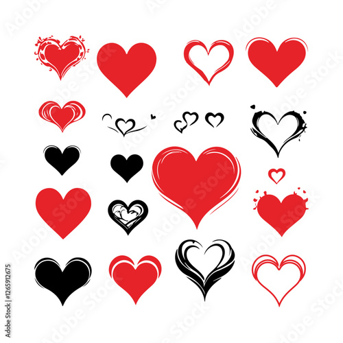 heart loving icon design