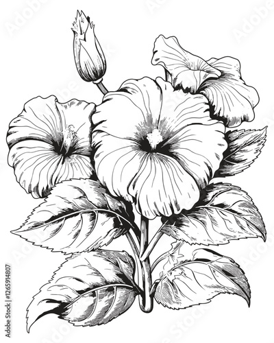 Wallpaper Mural Victor Illustration Of Floral Flower Torontodigital.ca