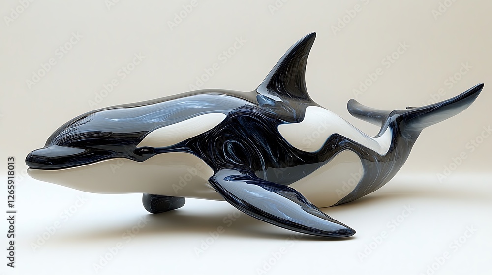 Obraz premium whale on white background 