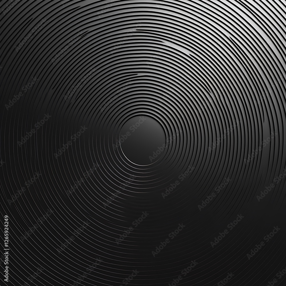 Obraz premium Circular black geometric abstract capture high resolution hd background
