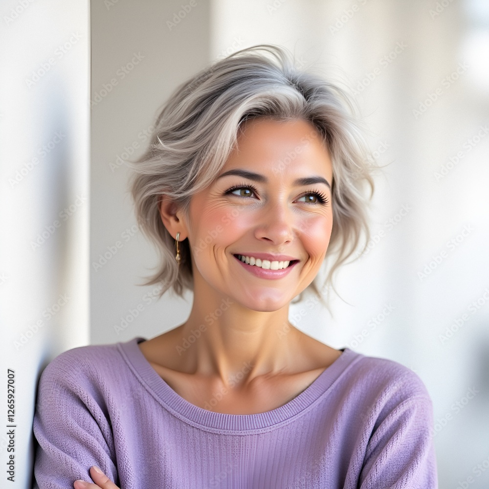 portrait of a smiling woman portrait of a smiling woman