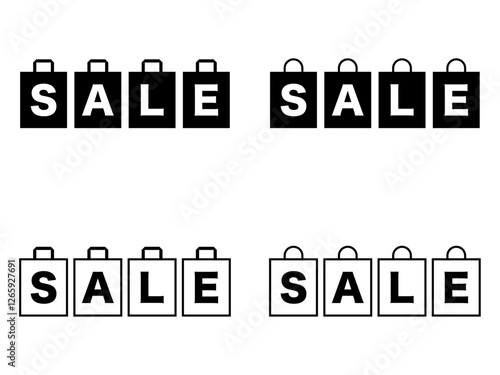 セール紙袋ロゴセット