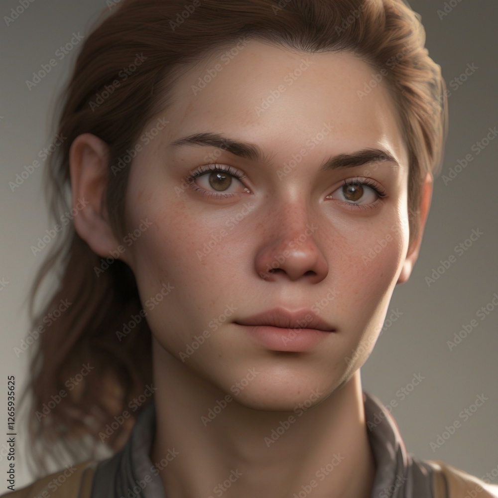 A highly detailed, hyper-realistic close-up portrait of an AI-generated human face. This digital artwork features lifelike skin textures, expressive eyes, and natural lighting. A highly detailed, hyper-realistic close-up portrait of an AI-generated human face. This digital artwork features lifelike skin textures, expressive eyes, and natural lighting.