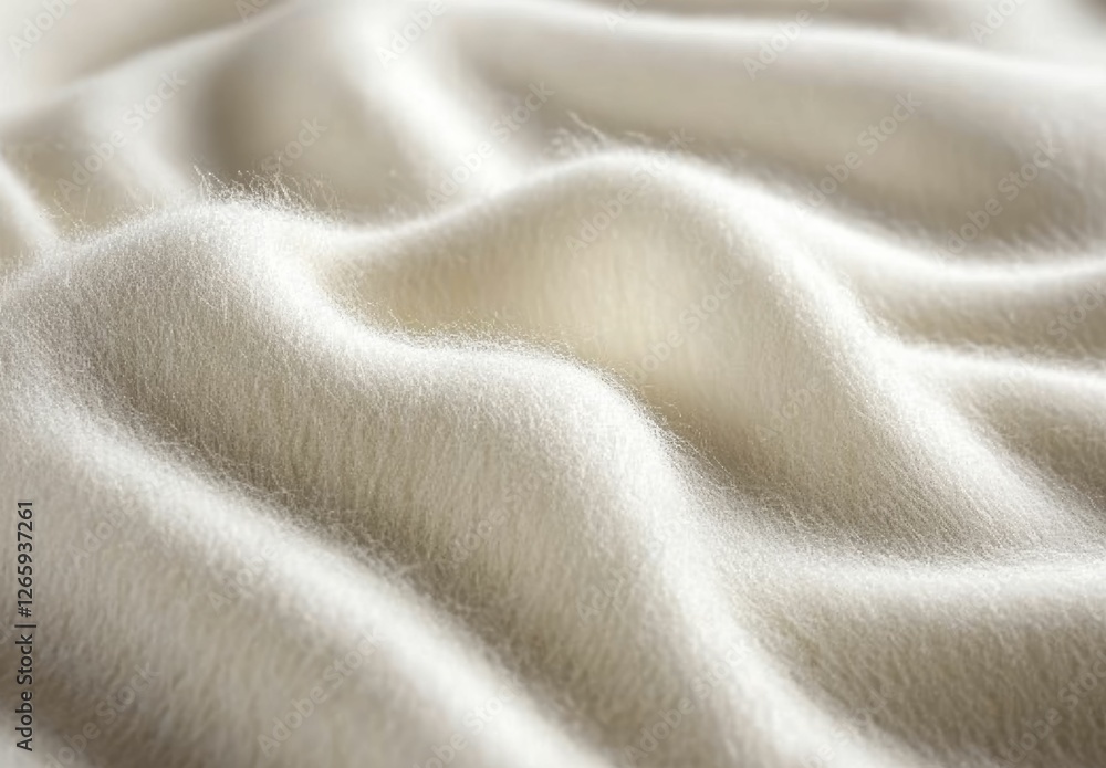 The natural fibers and soft texture of white beige wool yarn are showcased beautifully in this close up. The natural fibers and soft texture of white beige wool yarn are showcased beautifully in this close up.