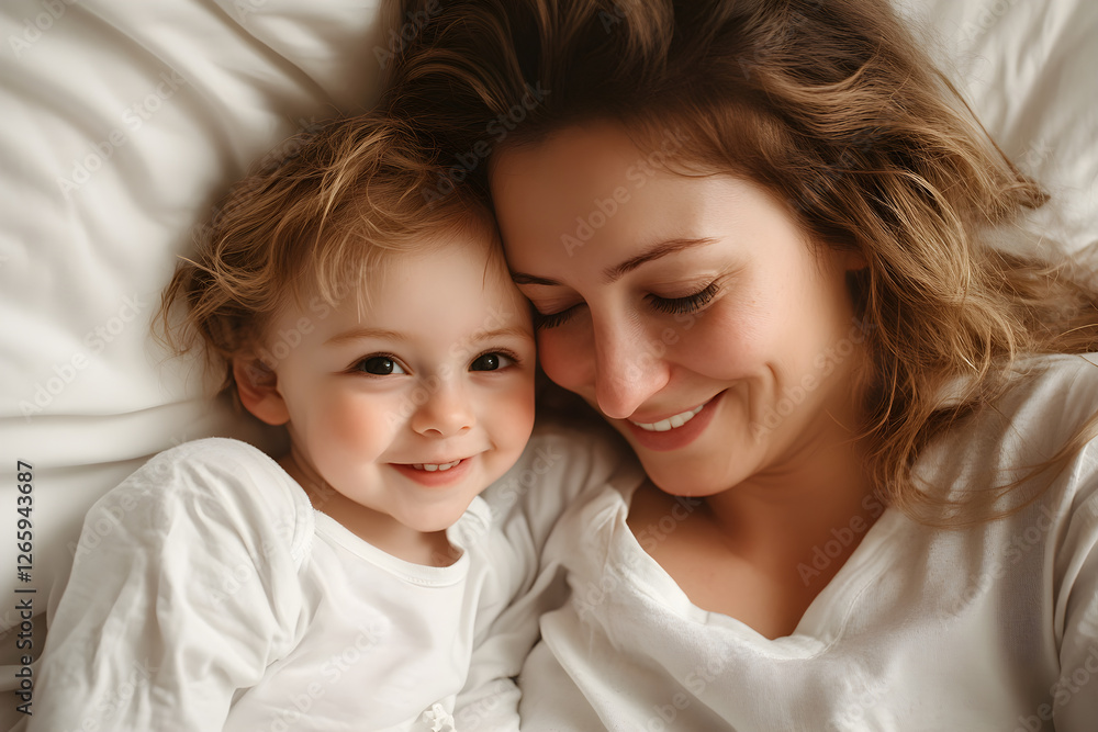 Joyful Laughter: A Heartwarming Moment Between Mother and Child Joyful Laughter: A Heartwarming Moment Between Mother and Child