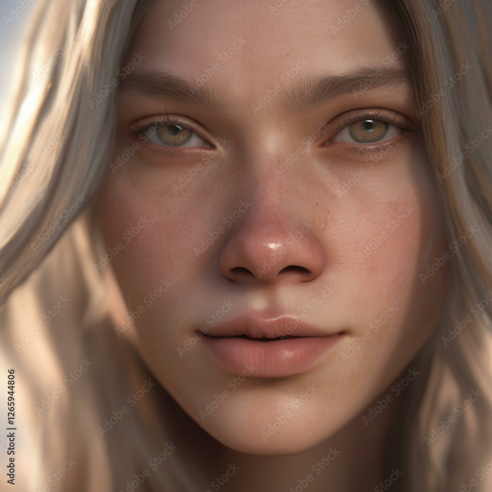 A highly detailed, hyper-realistic close-up portrait of an AI-generated human face. This digital artwork features lifelike skin textures, expressive eyes, and natural lighting. A highly detailed, hyper-realistic close-up portrait of an AI-generated human face. This digital artwork features lifelike skin textures, expressive eyes, and natural lighting.