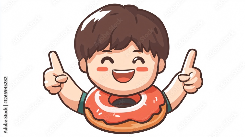 Vector Donut Icon Graphically Designed on White Background Vector Donut Icon Graphically Designed on White Background