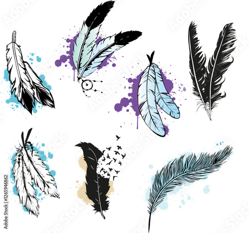 feathers
