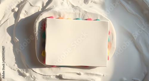 Ramadan mubarak invitation , card,templete to write custom message on it .