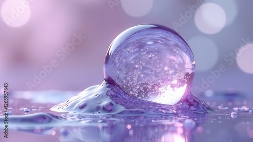 cosmetic moisturizer water molecule, Cosmetic Essence, Liquid bubble