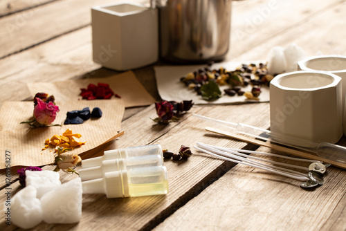 The process of making scented candles at home, make candles