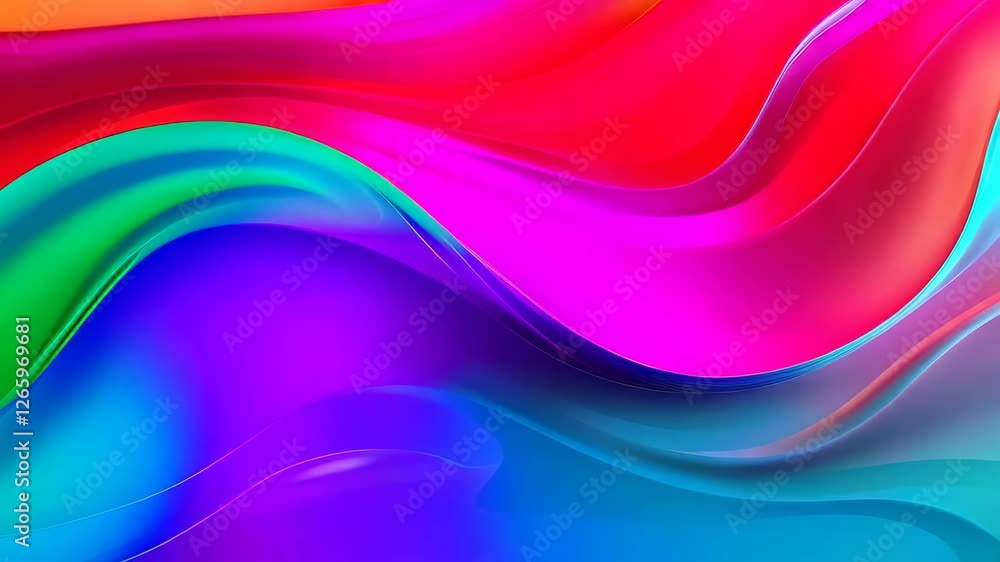 Dynamic Colorful Waves Merging in an Abstract Background Dynamic Colorful Waves Merging in an Abstract Background