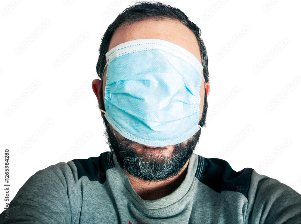 Funny man portrait with beard Funny man portrait with beard