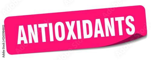 antioxidants sticker. antioxidants label