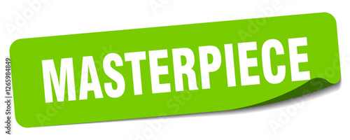 masterpiece sticker. masterpiece label