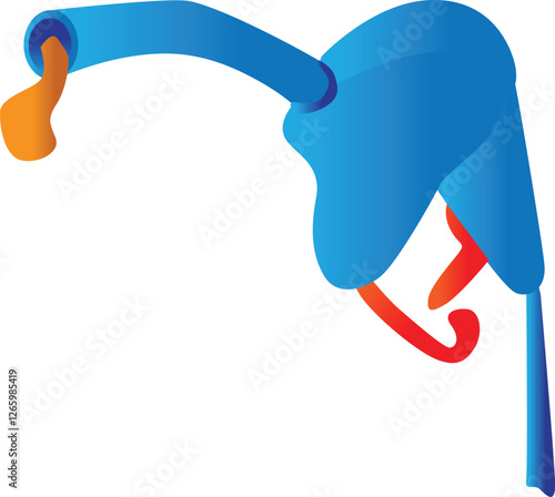 Petrol pump gas station vector illustration Sustainable, renewable energy. Ecology, environment