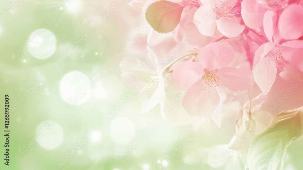 Beautiful background template made of Spring flowers. Beautiful background template made of Spring flowers.