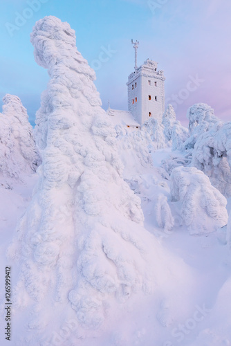 fichtelberg mountain in eastern germany