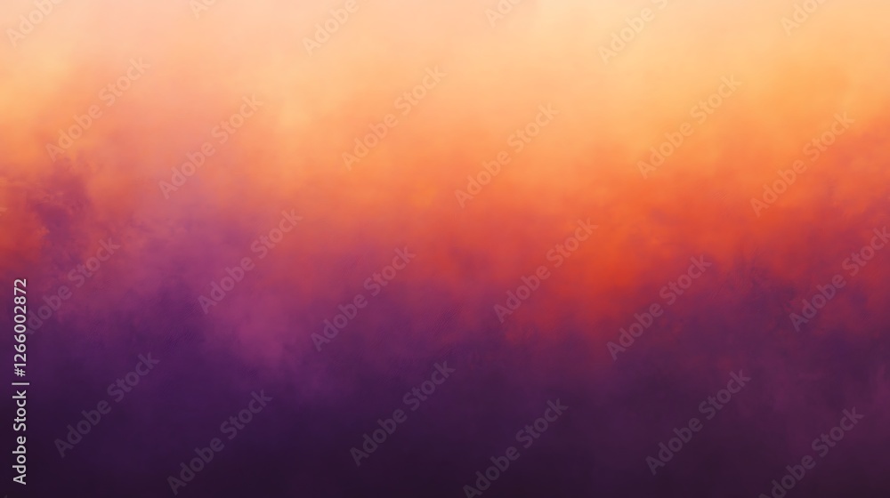 Fototapeta premium Vibrant Sunset Sky Hues Of Orange And Purple