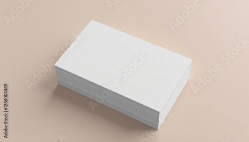 Blank business cards stack mockup for corporate identity and branding
